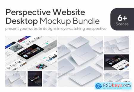 Perspective Website Desktop Mockups 5638520