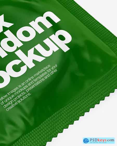Matte Condom Packaging Mockup 70216