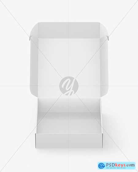 Opened Paper Box Mockup 70123