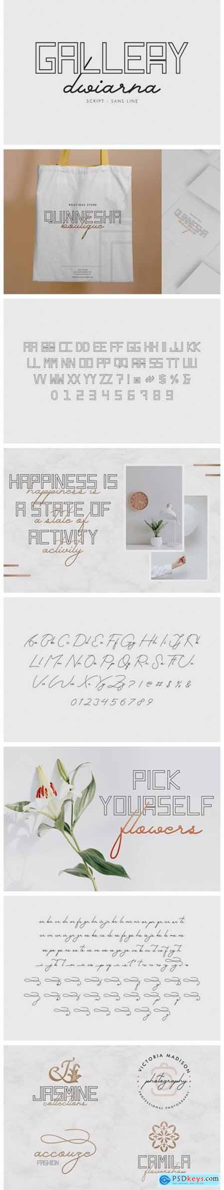 Gallery Dwiarna Font