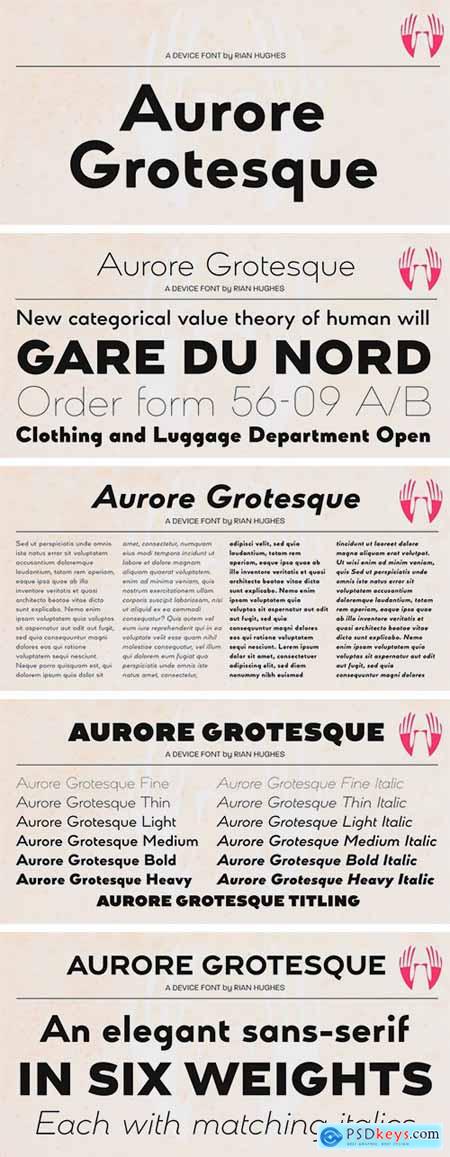 Aurore Grotesque Font Family