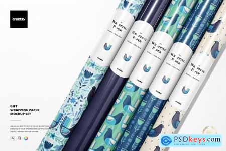 Gift Wrapping Paper Mockup Bundle 5645855