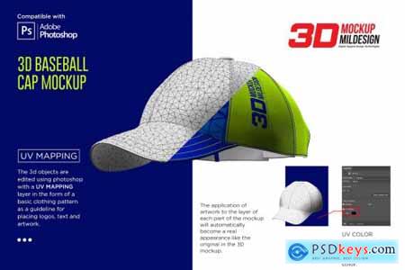 3D Baseball Cap Mockup 5363713