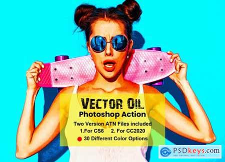 Vector Oil Photoshop Action 5637542