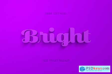 Bright 3D Text Effect