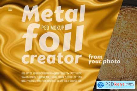 Metal foil creator  Mockup 5553421
