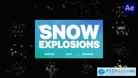 Snow Explosions - After Effects 29521504