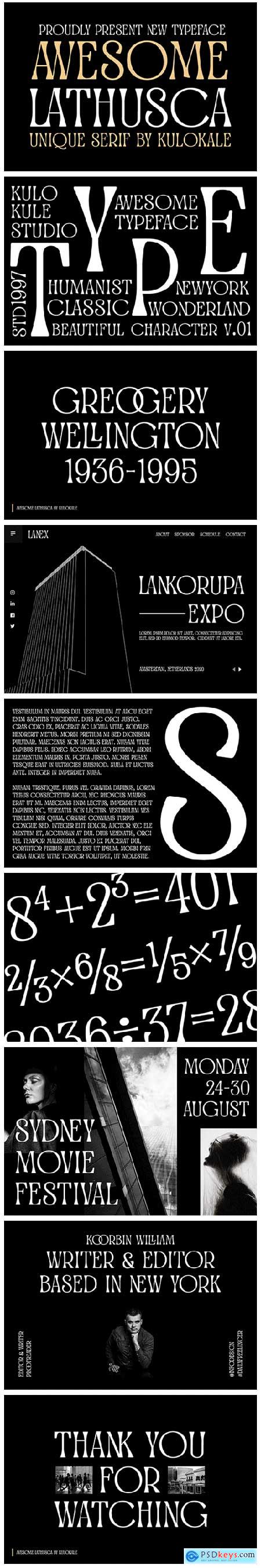 Awesome Lathusca - Unique Serif 5438283