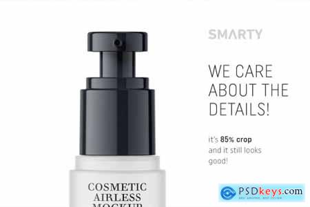 Cosmetic airless bottle mockup 15ml 4835169