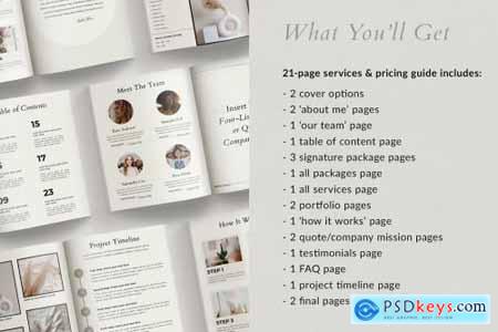 Services & Pricing Guide - Canva 4985290