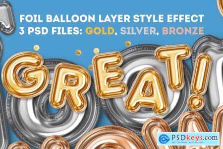 Foil Balloon Layer Style Effect 5654159