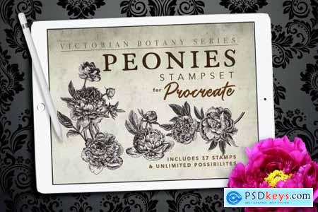 Procreate Peonies Stampset 4680116