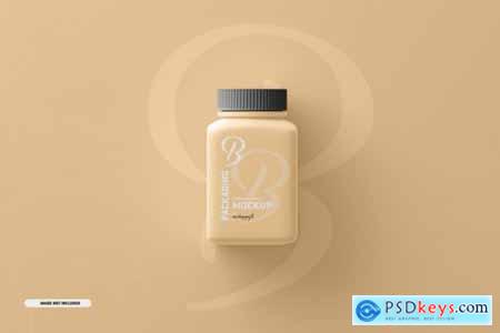 Download Small And Medium Square Pill Supplement Bottle Mockup Free Download Photoshop Vector Stock Image Via Torrent Zippyshare From Psdkeys Com