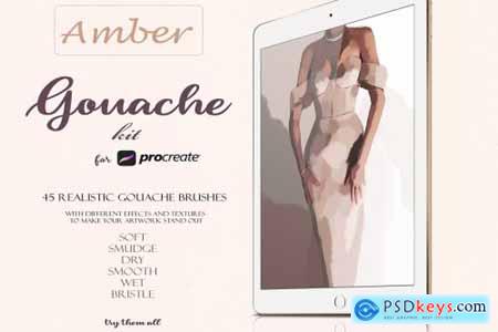 Amber Gouache Kit for Procreate 5258338