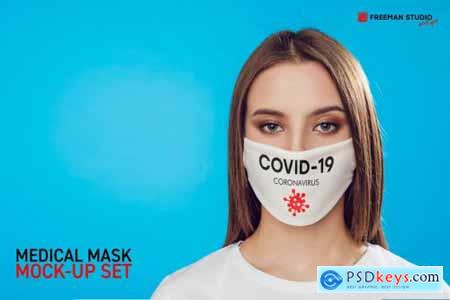 Medical Mask Mock-Up Set 4837164
