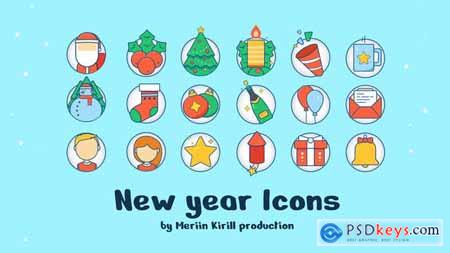 New Year Icons 29575469