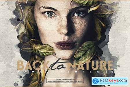 Back To Nature Photo Template 4998428