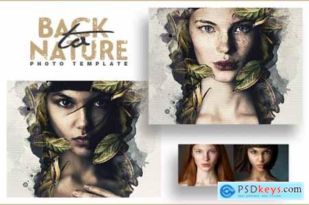 Back To Nature Photo Template 4998428