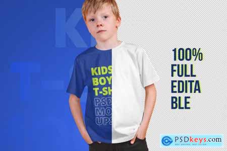 Kids Boy T-Shirt PSD Mockups Vol5 5336989
