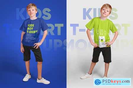 Kids Boy T-Shirt PSD Mockups Vol5 5336989