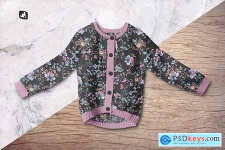 Top View Baby Sweater Mockup 5087832