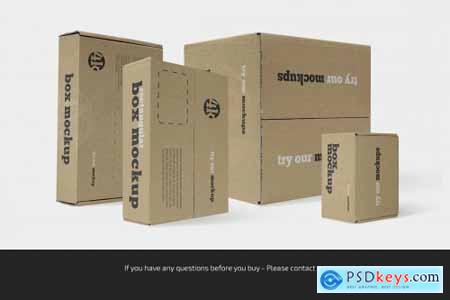Paper Box Mockup Bundle 5637406