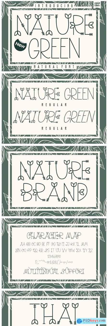 Nature Green Font