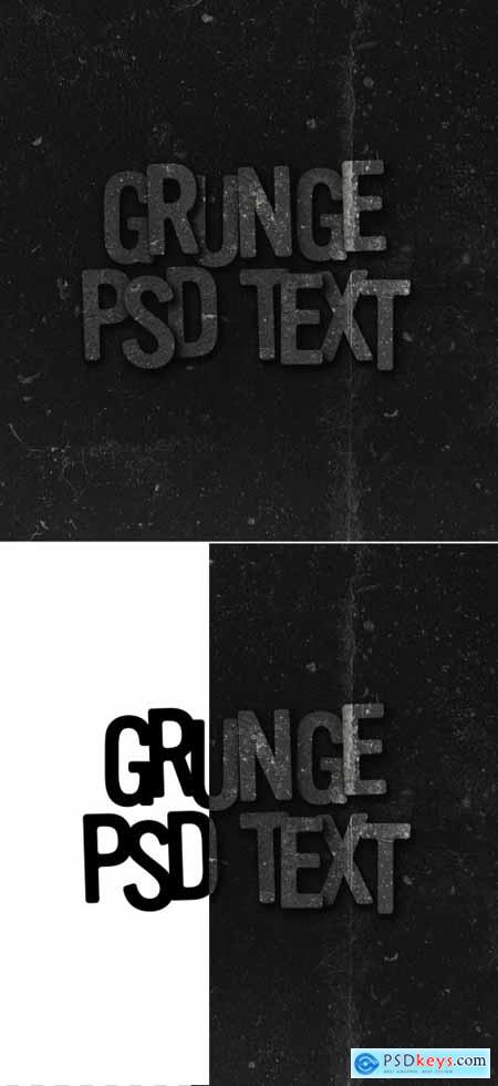 Grunge Text Effect 393719611 » Free Download Photoshop Vector Stock