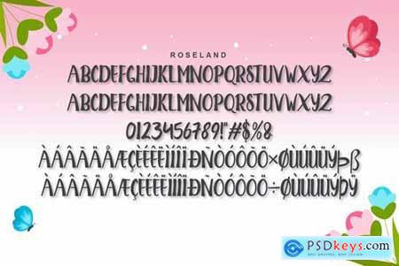 ROSELAND Display font