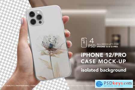 iPhone 12 Pro Case Mock-Up Isolated 5654132