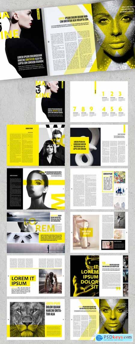 Lifestyle Yellow and Modern Magazine 393617750