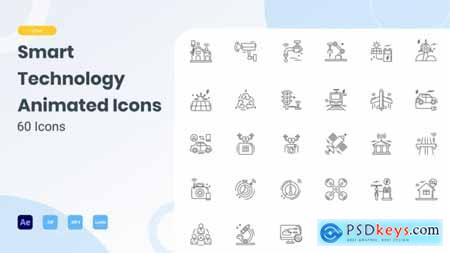 Animated Smart Technology Line Icons 29704146