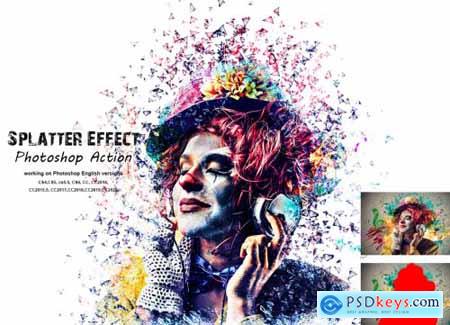 Splatter Effect Photoshop Action 5409262