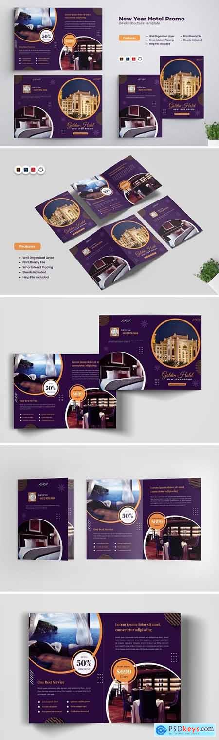 New Year Hotel Promo Bifold Brochure