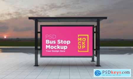Bus stop mockup