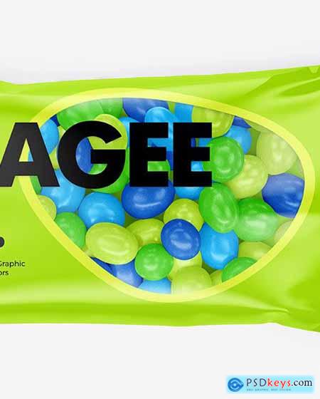 Dragee in a Glossy Package Mockup 71198
