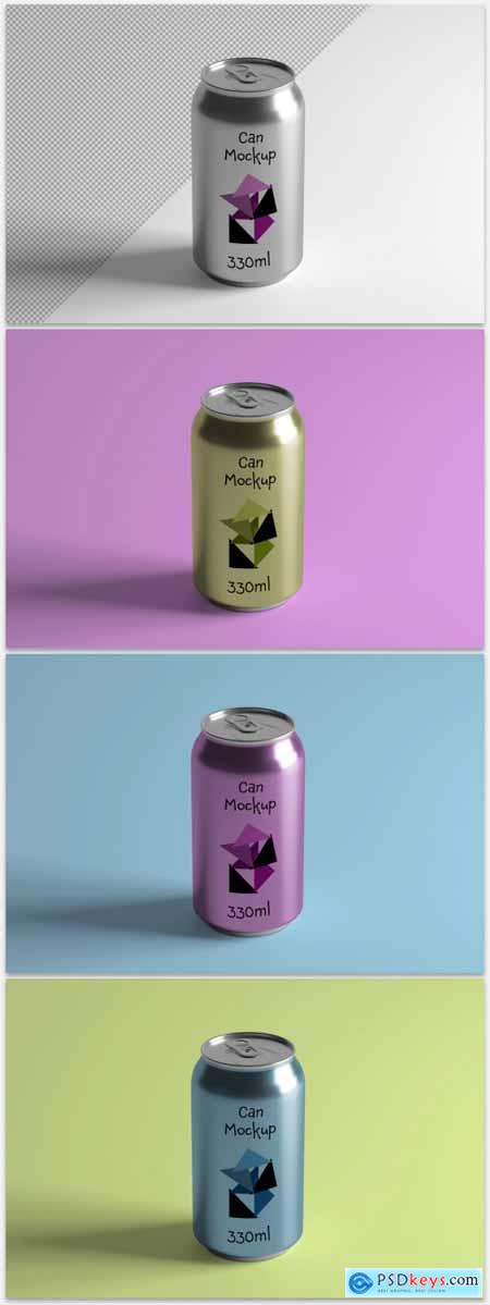Mockup of a Metal Can 398317518