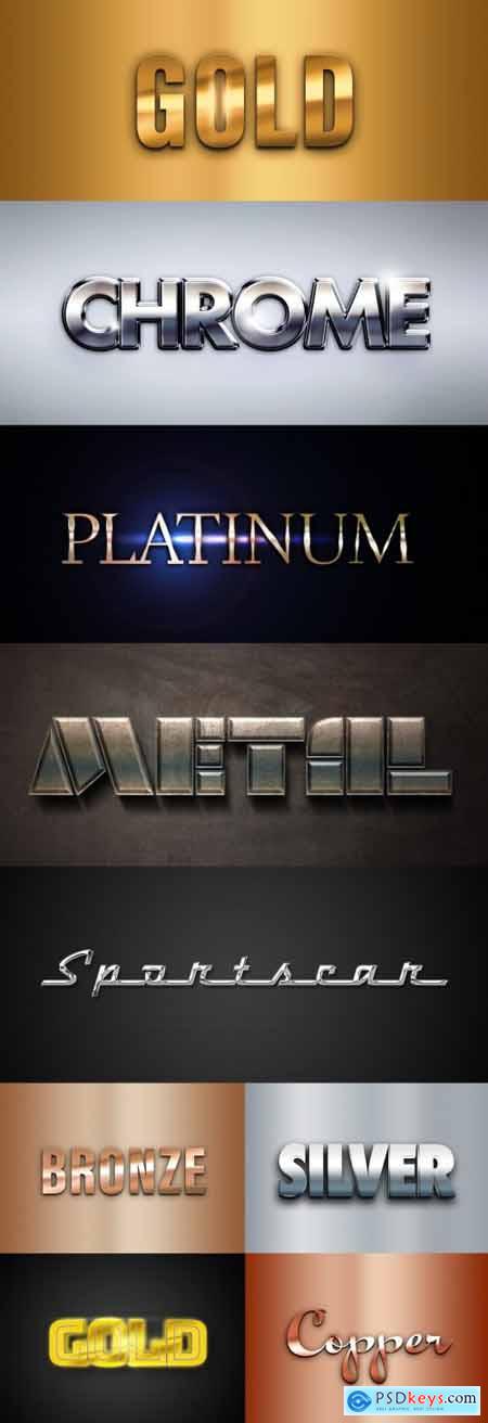 Metal Text Effects Mockup Collection 400839997