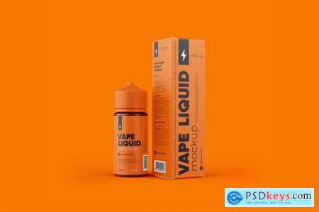 Vape Liquid Packaging Mockup 100ml 5696863