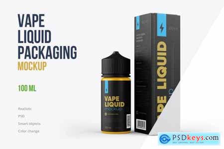 Vape Liquid Packaging Mockup 100ml 5696863