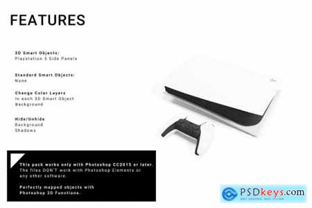 Sony Playstation 5 Side Panels Mockup 5680609