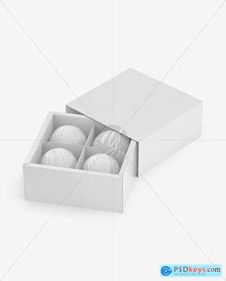 Box with Chocolates Mockup 72230