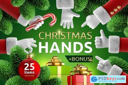 Christmas Santa Claus Hands