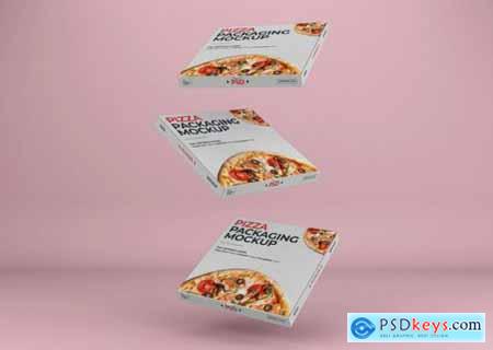 Pizza box packaging mockup