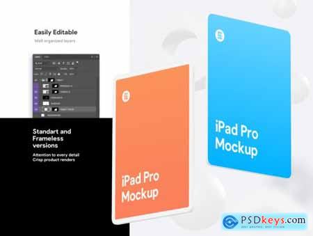 iPad Pro Clay Mockups