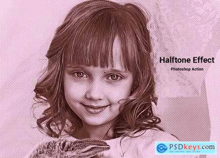 Halftone Effect Photoshop Action 5099129
