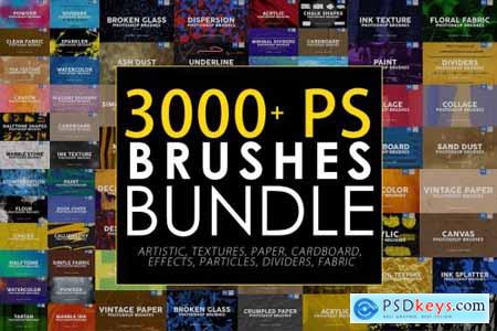 3000 Photoshop Stamp Brushes Bundle 5657270