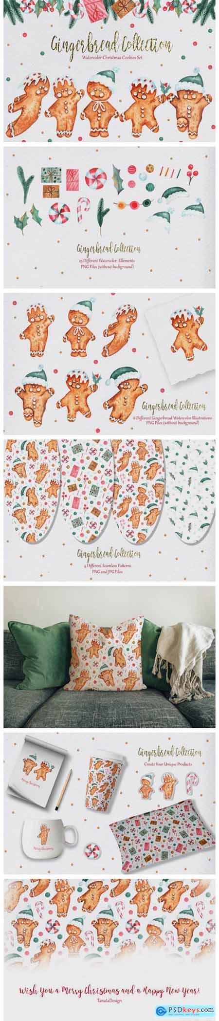Watercolor Gingerbread Collection 7077770