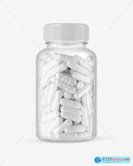 Clear Pill Bottle Mockup 72595