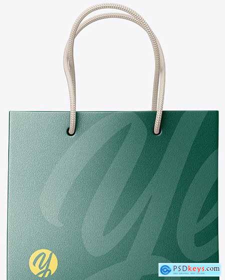 Leather Shopping Bag With Handles mockup 72478